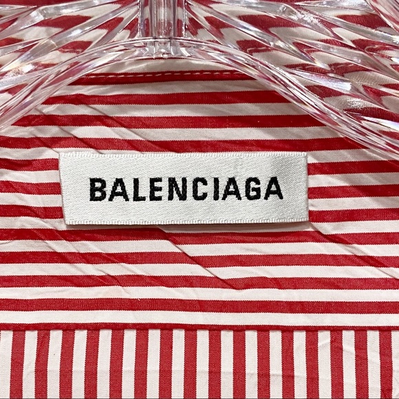 ❌SOLD❌BALENCIAGA Positively Conscious Striped Shir - Picture 6 of 8